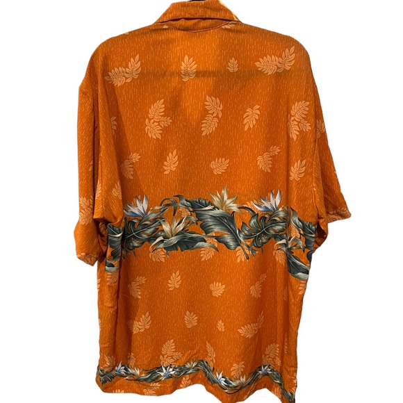 Uluwatu Handmade in Bali Floral Hawaiian Print Collared Short Sleeve Shirt XL - Picture 4 of 7